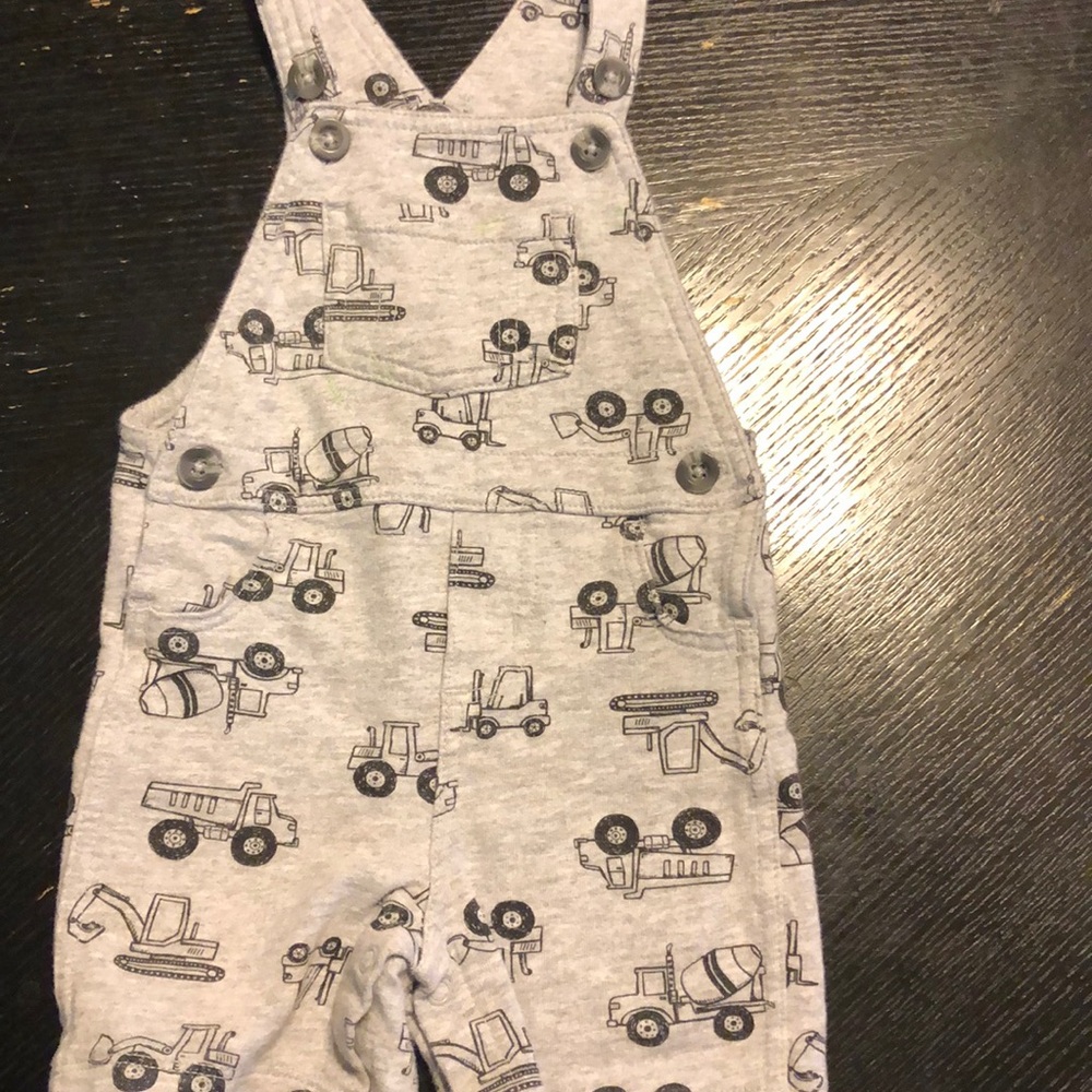 Cute 18M tractor overalls